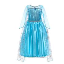 Vestido Casual De Verão Da Elsa Frozen Para Meninas, Estampa De Princesa Da Disney, Saia Com