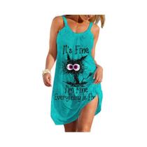 Vestido Casual De Verão Feminino Em A, Estilo Solto, Tendência Y2K, Roupas De Rua Femininas Com