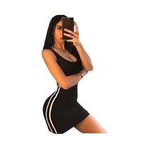 Vestido Casual De Verão Sem Mangas Com Alças Finas Para Mulheres