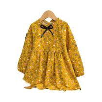 Vestido Casual Floral Para Meninas, Roupas De Princesa Para Crianças De 2 a 8 Anos, Outono E