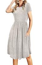 Vestido casual Simier Fairy Modest Business Work Brown XXL Vestido casual Simier Fairy Modest Business Work Brown XXL