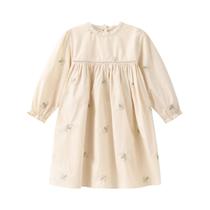 Vestido Casual Vintage Com Bordado Floral Para Meninas, Vestido De Princesa Para Crianças Na Vestido Casual Vintage Com Bordado Floral Para Meninas, Vestido De Princesa Para Crianças Na