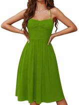 Vestido casual YATHON com alça espaguete com bolsos para mulheres