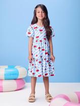 Vestido Cerejinhas Listrado Momi Vestido Cerejinhas Listrado Momi