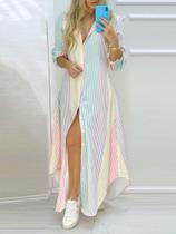 Vestido chamise cigarrete de poliéster simples Sem Elasticidade Vestido chamise cigarrete de poliéster simples Sem Elasticidade