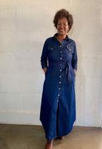 Vestido chamise jeans