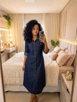 Vestido chamise jeans Vestido chamise jeans