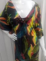 Vestido Chamiser Saida De Praia Plus Size C/ Bolsos Vestido Chamiser Saida De Praia Plus Size C/ Bolsos