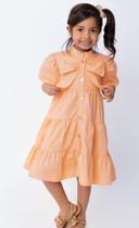 vestido chantella salmão