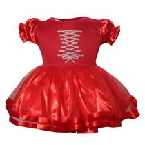 Vestido Chapeuzinho Vermelho Mesversario e Aniversario Vovó Caprichosa Kids
