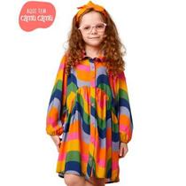 Vestido Chemise Cores de Copacabana - Kids - Camu Camu