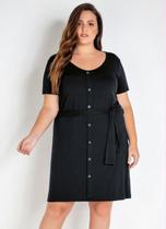 Vestido Chemise Curto Plus Size Tamanhos Grandes