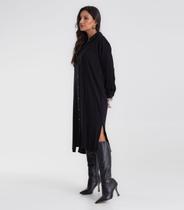 Vestido Chemise Feminino Liso Endless Preto Vestido Chemise Feminino Liso Endless Preto
