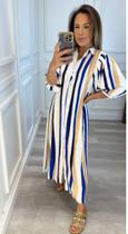 Vestido Chemise Listra Murano Textura Color