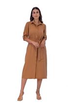 Vestido Chemise Matuta Essencial Marrom