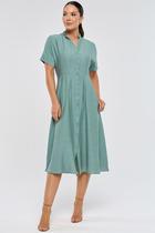 Vestido Chemise Midi PKS Verde Vestido Chemise Midi PKS Verde