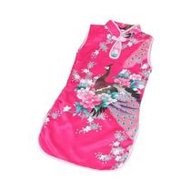 Vestido Cheongsam Sem Mangas Para Menina Bebê Estilo Tradicional Qipao Chinês Roupas De Verão