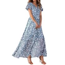 Vestido Church Summer Beach Wedding Guest Feminino C-Dark Blue