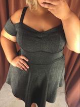 Vestido ciganinha brilho plus size