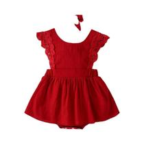 Vestido Clássico De Verão Para Menina, Cor Pura, Fofo, Para Férias Ao Ar Livre, Com Faixa De Cabelo Vestido Clássico De Verão Para Menina, Cor Pura, Fofo, Para Férias Ao Ar Livre, Com Faixa De Cabelo