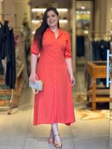 Vestido claudia viscose laranja