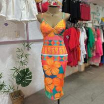 Vestido coladinho Floral Tamanho M