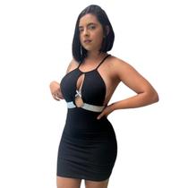 Vestido Colado Regata Santo Pegado Balada Festa