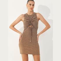 Vestido Colcci Feminino Dourado