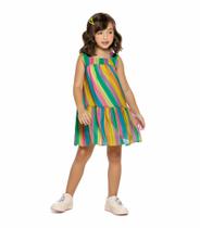Vestido Colorido Infantil Trick Nick