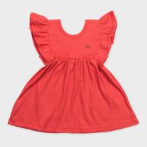 Vestido com Babado e Laço nas Costas