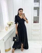Vestido Com Babado Mullet Moda Feminina Super Confortável