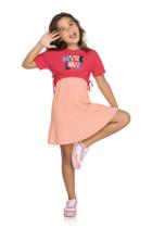 vestido com blusa feminino infantil elian