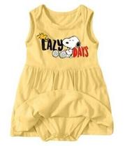 Vestido com Body Snoopy Malwee - Amarela Amarelo 1 Vestido com Body Snoopy Malwee - Amarela Amarelo 1