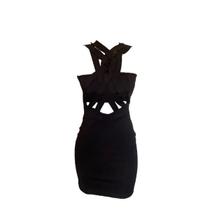 Vestido Com Detalhe Decote Preto Lança Perfume