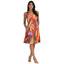 Vestido com detalhe fenda elástico na cintura Vestido com detalhe fenda elástico na cintura