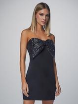 Vestido com laço em paete authoria