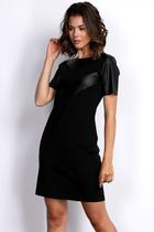 Vestido com Recortes Preto P