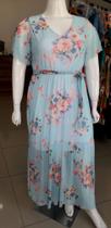 Vestido Com Tule Floral
