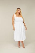 Vestido Confortável Midi Plus Size Alça Ajustável GG G1 G2