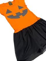 Vestido Conjunto Macacão Infantil Festa Halloween Criança