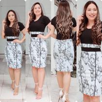 Vestido Conjunto Midi Congresso Lindo Barato