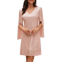 Vestido COOAN, coquetel para convidados de casamento e lantejoulas de renda formal Vestido COOAN, coquetel para convidados de casamento e lantejoulas de renda formal