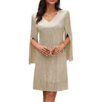 Vestido COOAN, coquetel para convidados de casamento e lantejoulas formais de renda para mulheres