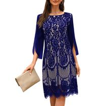 Vestido COOAN, coquetel para convidados de casamento e lantejoulas formais de renda para mulheres Vestido COOAN, coquetel para convidados de casamento e lantejoulas formais de renda para mulheres