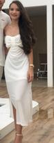 Vestido cor off e preto Tamanho 16, 18 e 20