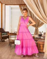 Vestido cor pink modelagem exclusiva