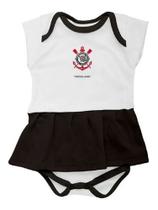 Vestido Corinthians Bebê Body Torcida Baby Timão Oficial