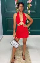 vestido costa nua com decote