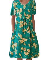 Vestido: Costaric Boho, estampa floral, camiseta feminina de verão 2024