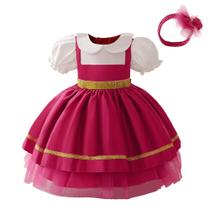 Vestido Costume Princess Asha para meninas de 6 a 9 meses com faixa de cabeça Vestido Costume Princess Asha para meninas de 6 a 9 meses com faixa de cabeça